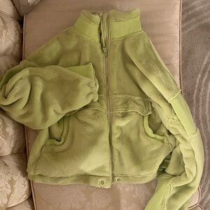 small activewear fuzzy jacket